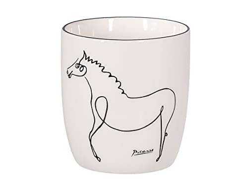 tea4chill Könitz Teebecher Picasso - Le Cheval (Pferd). Teetasse 230ml, Basic Bone China Porzellan von tea4chill