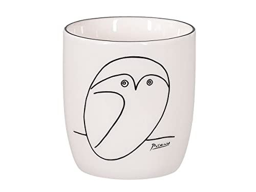 tea4chill Könitz Teebecher Picasso - Le Chouette (Eule). Teetasse 230ml, Basic Bone China Porzellan von tea4chill