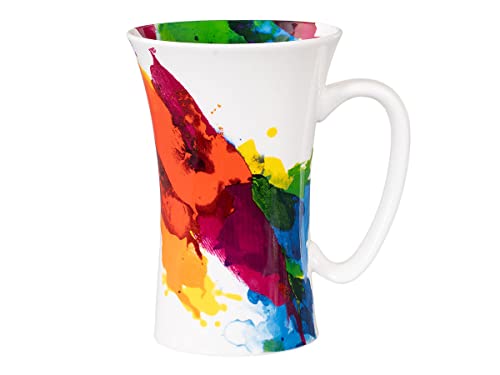 tea4chill Könitz Kaffeetasse Mega Mug Colour Flow. Teetasse 610ml, Xxl Jumbotasse aus Fine Bone China Porzellan von tea4chill