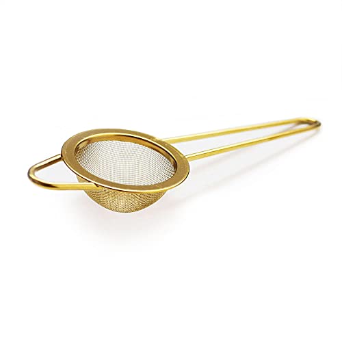 Teapro Matcha-Sieb & Sieb für losen Tee | Metall feinmaschig Edelstahl | Mini Puderzuckersieb | Teefilter | kleines Matcha-Sieb in Gold (1) Teapro Matcha-Sieb & Sieb für losen Tee | Metall feinmaschig Edelstahl | Mini Puderzuckersieb | Teefilter | kleines Matcha-Sieb in Gold (1) von teapro