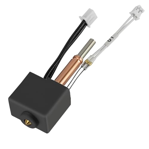 Hotend 3D-Drucker-Extruder-Druckkopf-Kit für Anycubic Kobra 2/Kobra 2 Pro/Kobra 2 Plus/Kobra 2 Max/Kobra 2 Ne, inklusive 0,4 mm Messingdüse, Keramikkartusche, Heizung, Silikonsocken-Thermistor-Druck von teashow