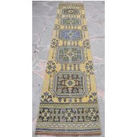 Vintage Oushak Läufer Boho Teppich | 70x360 Vintage Oushak Läufer Boho Teppich | 70x360 von teatimerugs