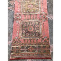 Vintage Oushak Teppich Läufer Handgeknüpfter | 2.6 X 10.11 Vintage Oushak Teppich Läufer Handgeknüpfter | 2.6 X 10.11 von teatimerugs