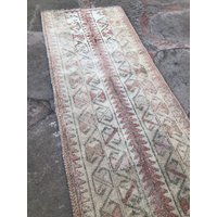 Vintage Oushak Teppich Läufer Schmaler Küchenteppich | 300x160 Vintage Oushak Teppich Läufer Schmaler Küchenteppich | 300x160 von teatimerugs