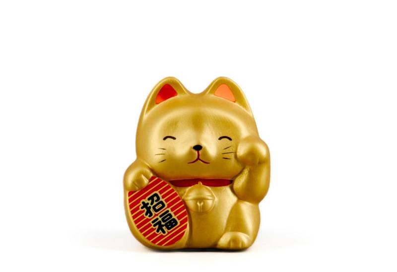 teayumi Dekofigur NEKO Katze Omamori Talisman Gold (1 St) von teayumi