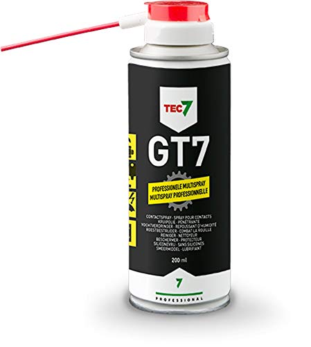 Tec7 GT 7 / Kriechöl, Schmiermittel, Reinigung, Kontaktspray | Transparent | 200ML | Gegen Rissbildung, Rost bekämpfen von tec+