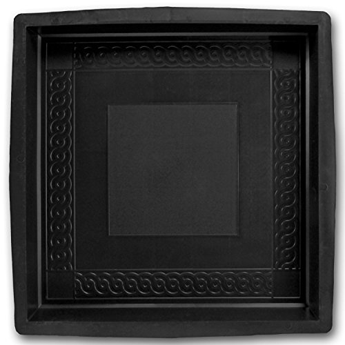 @tec Betonform Schalungsform Gießform Plastikformen für Beton, Pflastersteine, Terrassenplatten, Trittplatten, Bodenplatten und Gehwegplatten für Garten - römisches Ornament 40x40x5cm von @tec