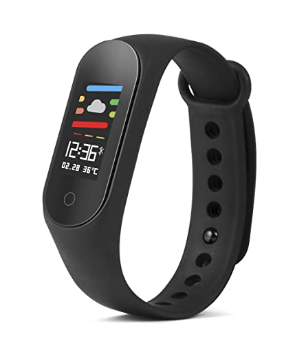 Technaxx Unisex – Erwachsene TX-HR6 Fitnesstacker mit Farbdisplay, schwarz, 44 x 18,9 x 12 mm Technaxx Unisex – Erwachsene TX-HR6 Fitnesstacker mit Farbdisplay, schwarz, 44 x 18,9 x 12 mm von technaxx