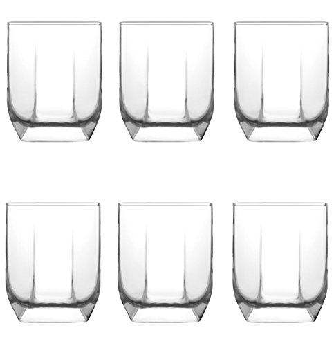 LAV 6-teiliges Whisky-Set Design Whisky-Glas aus hochwertigem Glas 320 ml spülmaschinenfest "Serie TUANA" von technic24