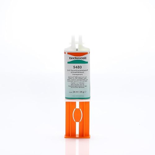 technicoll 9480-2 K Epoxidharzkleber - 2-Komponentenkleber - universeller Reparaturklebstoff - verarbeitbar ohne Auspresspistole und Mischrohr - transparent - 24 ml Doppelspritze technicoll 9480-2 K Epoxidharzkleber - 2-Komponentenkleber - universeller Reparaturklebstoff - verarbeitbar ohne Auspresspistole und Mischrohr - transparent - 24 ml Doppelspritze von technicoll