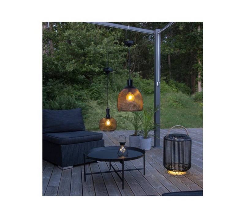 technik@all Hängeleuchten Combi 2er Set LED Solar Lampen hängend schwarz 29x35cm und 19x24cm von technik@all
