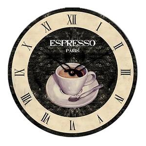 home24 Wanduhr WT 1015 Café MDF Mitteldichte Holzfaserplatte Ø 34cm Multicolor home24 Wanduhr WT 1015 Café MDF Mitteldichte Holzfaserplatte Ø 34cm Multicolor von home24
