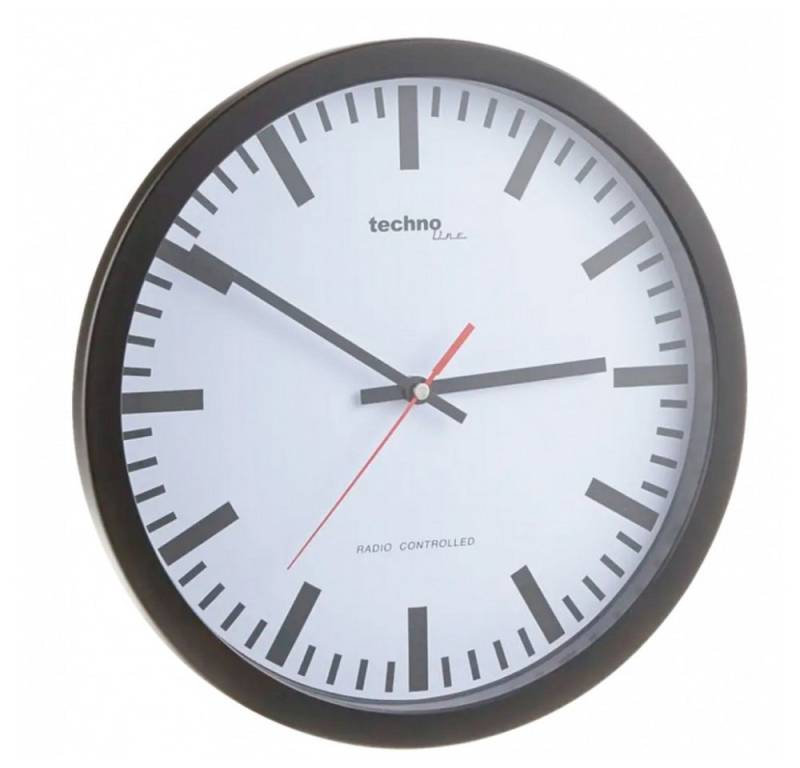 technoline Funkwanduhr Technoline WT 8800 Wanduhr im Bahnhofuhr-Design von technoline