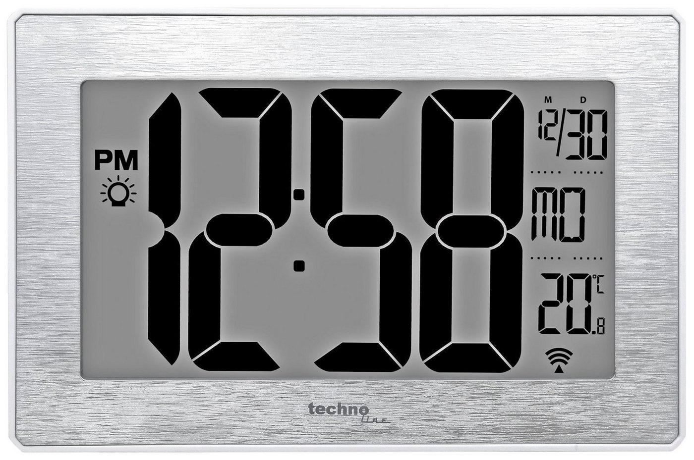 technoline Funkwanduhr WS 8019 (mit Temperaturanzeige) von technoline