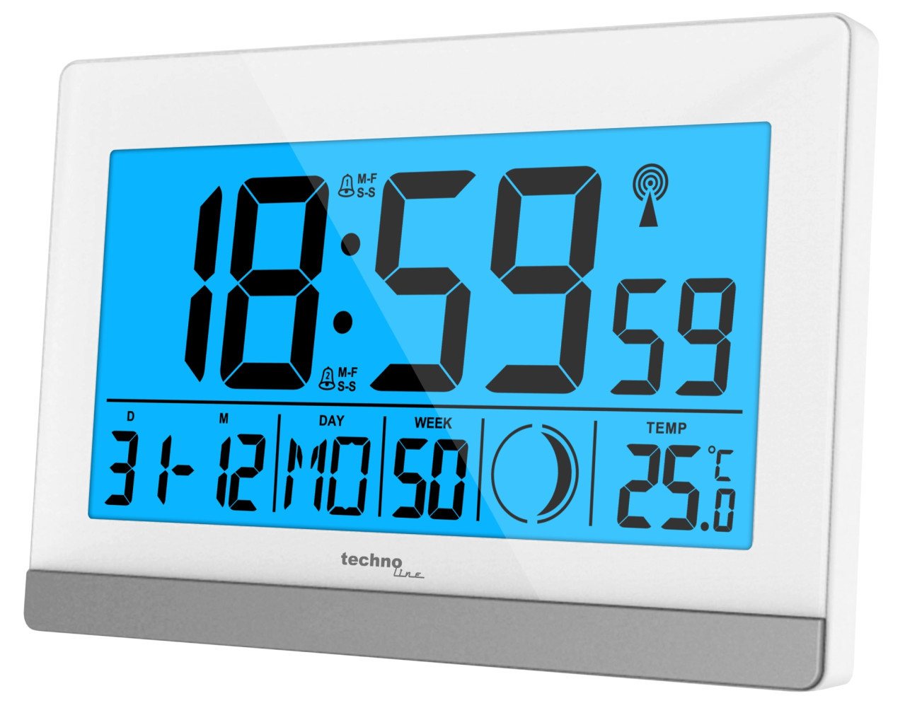 technoline Funkwecker Technoline Funkwecker WS 8056 blaues Backlight technoline Funkwecker Technoline Funkwecker WS 8056 blaues Backlight von technoline