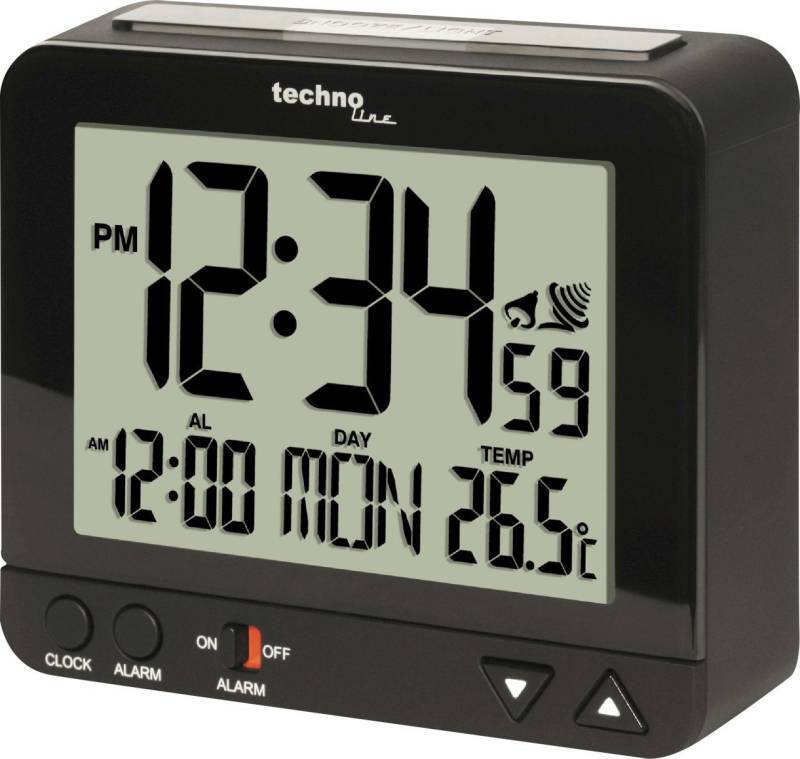 technoline Funkwecker Technoline Funkwecker WT 195 digital schwarz von technoline