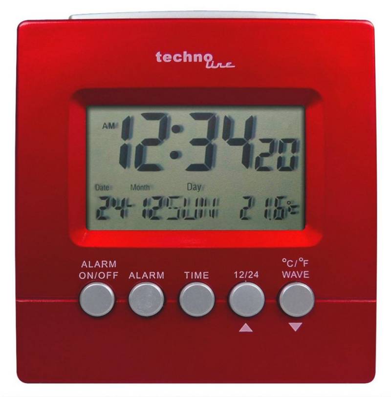 technoline Funkwecker Technoline Funkwecker WT 228 digital rot von technoline