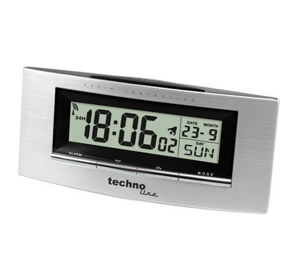 technoline Funkwecker WT 182 Funkwecker silber von technoline