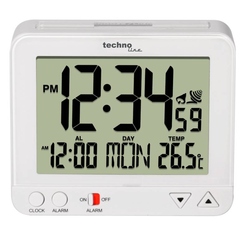 technoline Funkwecker WT 195 mit Nachtlicht-Funktion von technoline