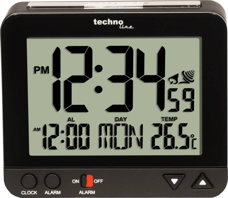 technoline Funkwecker WT 195 mit Nachtlicht-Funktion von technoline