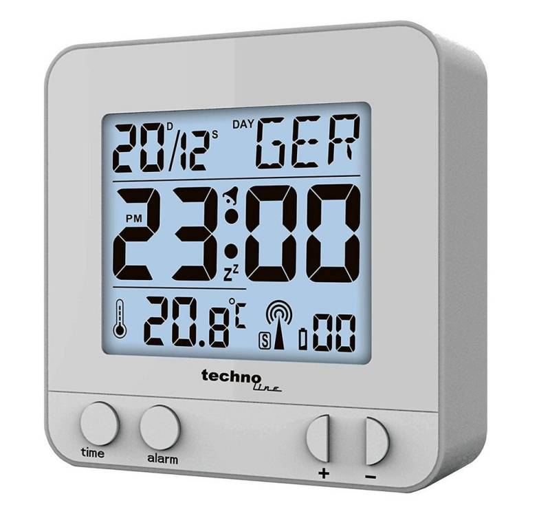 technoline Funkwecker WT 235 Funkwecker silber technoline Funkwecker WT 235 Funkwecker silber von technoline