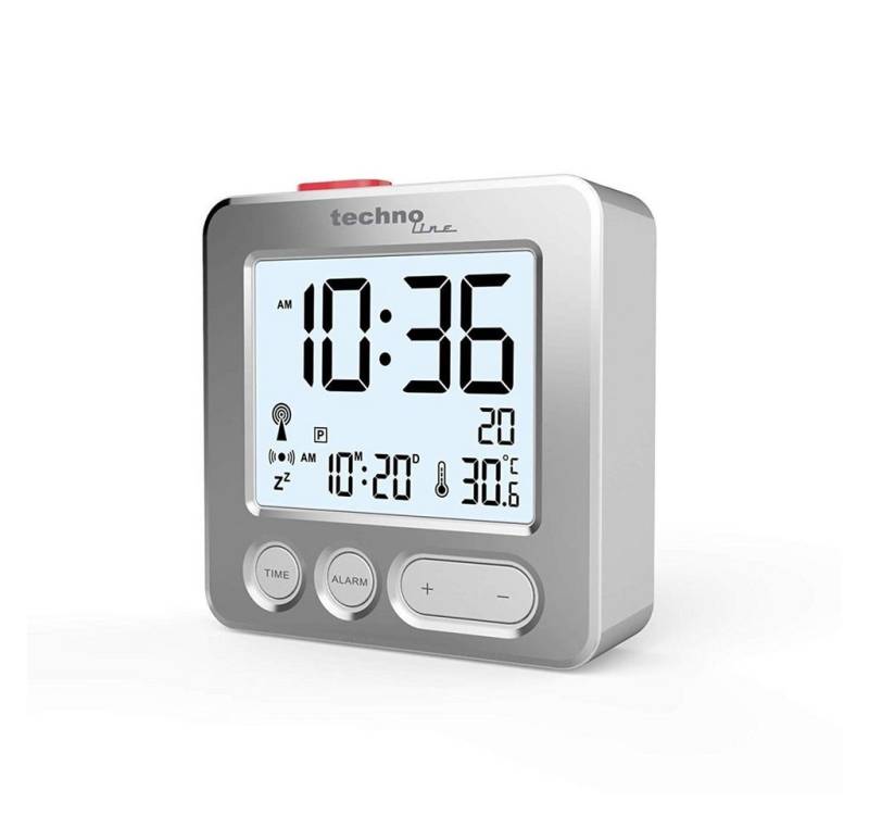technoline Funkwecker WT 265 Funkwecker silber technoline Funkwecker WT 265 Funkwecker silber von technoline