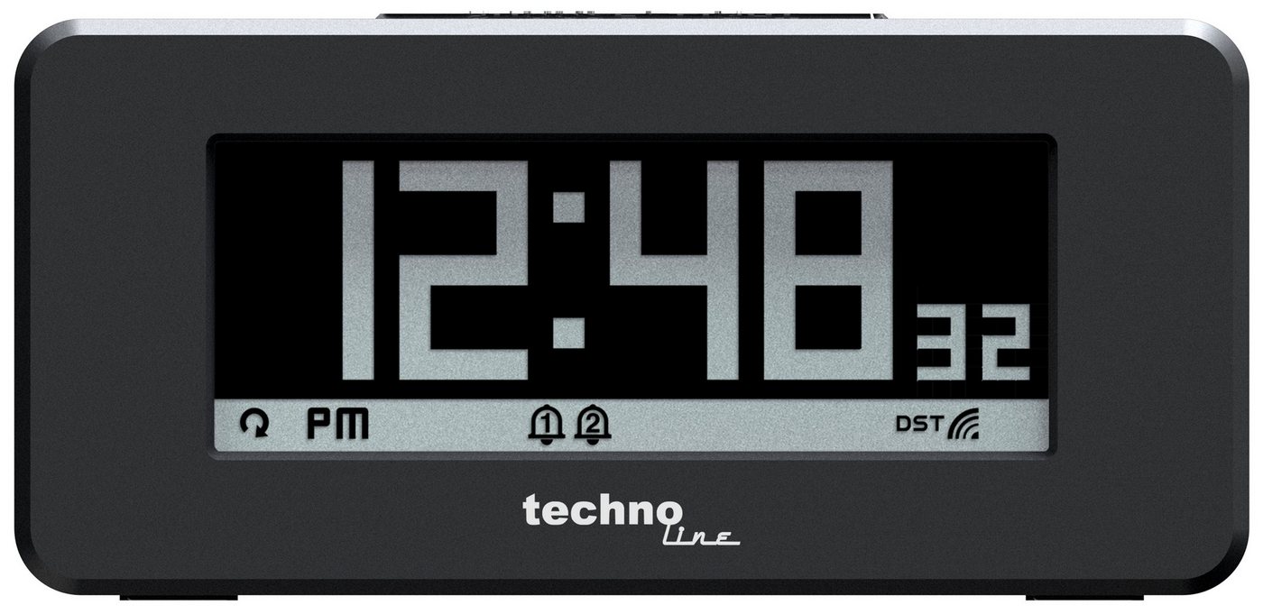 technoline Funkwecker WT 295 mit Negativ- und Positiv-Display von technoline