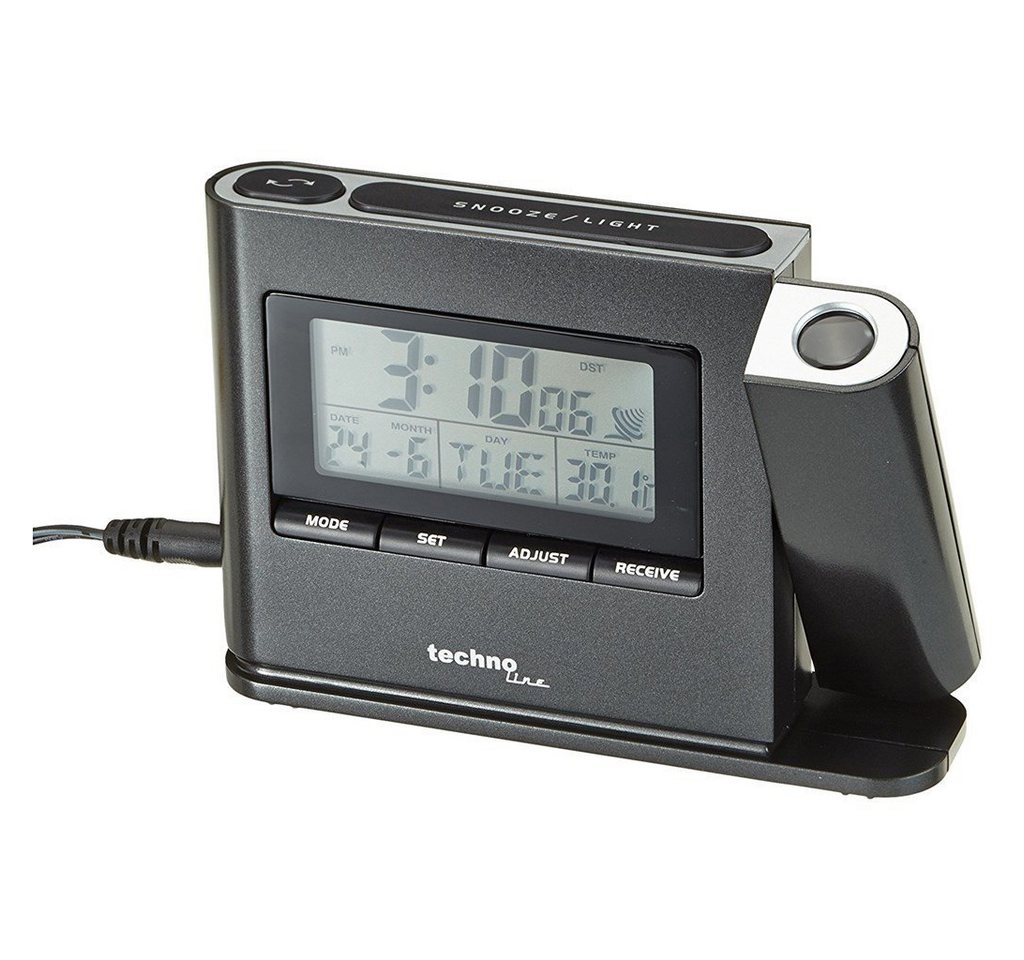 technoline Funkwecker WT 519 Projektionswecker schwarz technoline Funkwecker WT 519 Projektionswecker schwarz von technoline