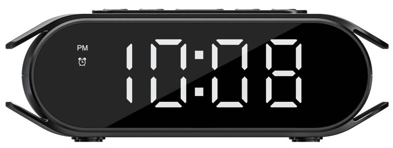 technoline Quarzwecker WT 450 Multi-Funktions Wecker mit Nachtlicht und USB-Ladeanschluss von technoline