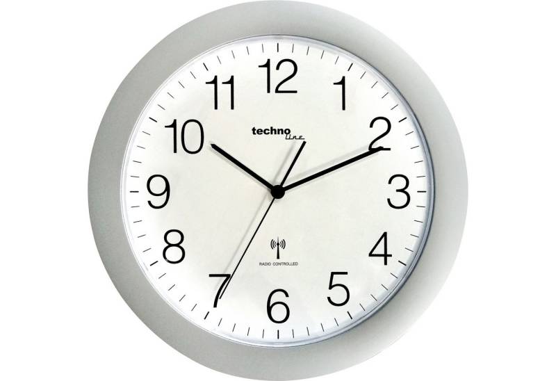 technoline Uhr Wanduhr WT 8000 silber analog technoline Uhr Wanduhr WT 8000 silber analog von technoline