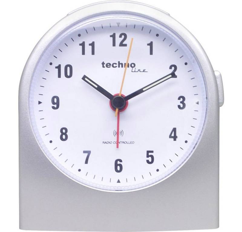 Techno Line Wecker Techno Line WT 753 Funk Wecker Silber Alarmzeiten 1 Fluoreszierend Zei von Techno Line