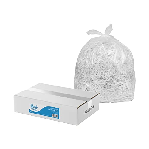 Blake & White Standard-Klarsichtsäcke, 80 l Fassungsvermögen, Purely Smile, extrem strapazierfähige und nachhaltige, recycelbare Müllsäcke – Haushalt, Büro und Küche – 200 Stück im Karton von Blake & White