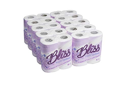 Blake & White Bliss Toilettenpapier, ultraweich, 3-lagig, 40 Rollen, 170 Blatt von Techniclean