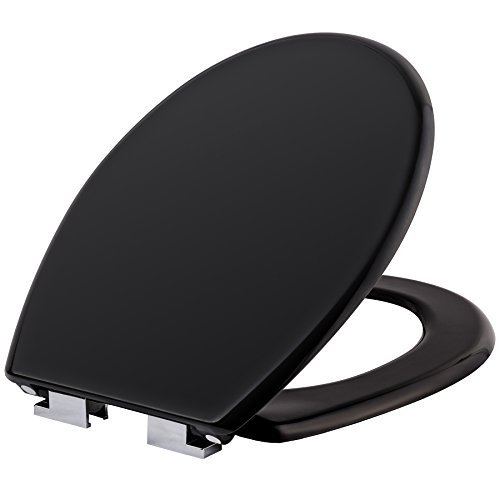 TecTake Toilettendeckel mit Absenkautomatik WC Brille Klobrille - Diverse Modelle (schwarz | Nr. 402257) von tectake