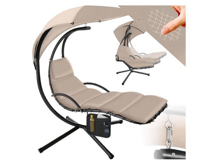 Tectake tectake Hängesessel Hängeliege, großes Sonnendach mit UV-Schutz, beige, beige, beige Tectake tectake Hängesessel Hängeliege, großes Sonnendach mit UV-Schutz, beige, beige, beige von tectake