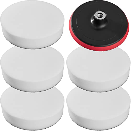 tectake® 5X Polierschwamm Soft 180mm + Teller 180mm von tectake