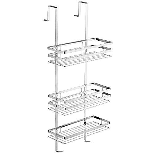 tectake® Duschregal mit 3 Böden zum Hängen | Duschablage Badregal Duschkorb von tectake