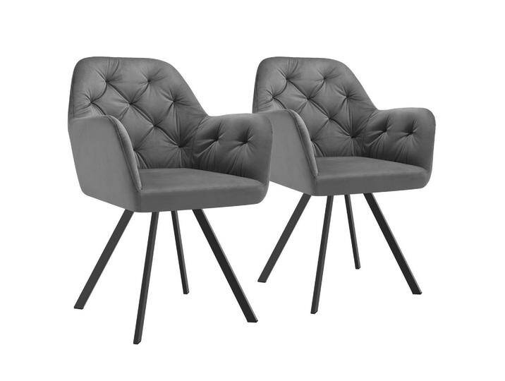 tectake ARMLEHNSTUHL, Anthrazit, Kunststoff, 58x87x58 cm, Esszimmer, Stühle, Esszimmerstühle, Armlehnenstühle von tectake