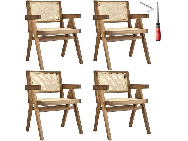 tectake ARMLEHNSTUHL, Eiche, Holz, 59.5x82.5x56.5 cm, Esszimmer, Stühle, Esszimmerstühle, Vierfußstühle von tectake