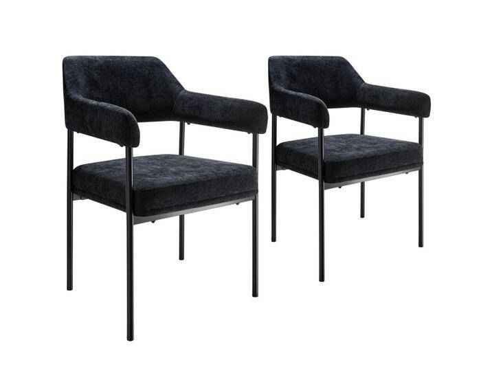 tectake ARMLEHNSTUHL, Schwarz, Schwarz, Pappel, 58x85x62 cm, Esszimmer, Stühle, Esszimmerstühle, Armlehnenstühle von tectake