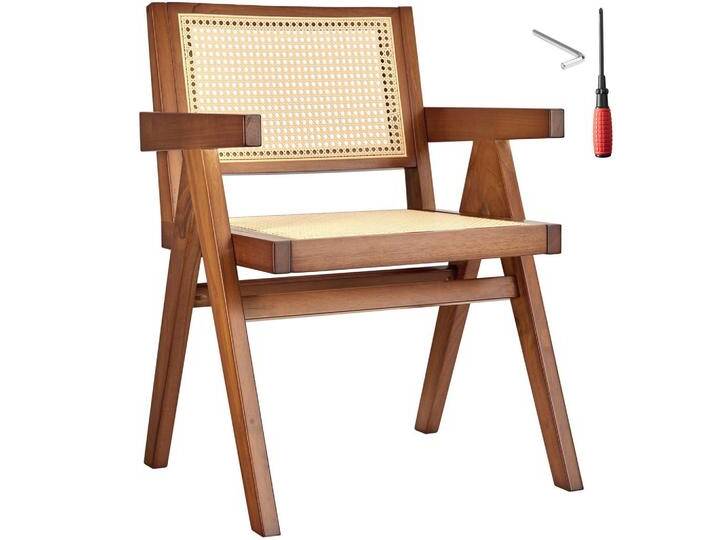 tectake ARMLEHNSTUHL, Wildeiche, Holz, 59.5x82.5x56.5 cm, Esszimmer, Stühle, Esszimmerstühle, Vierfußstühle von tectake