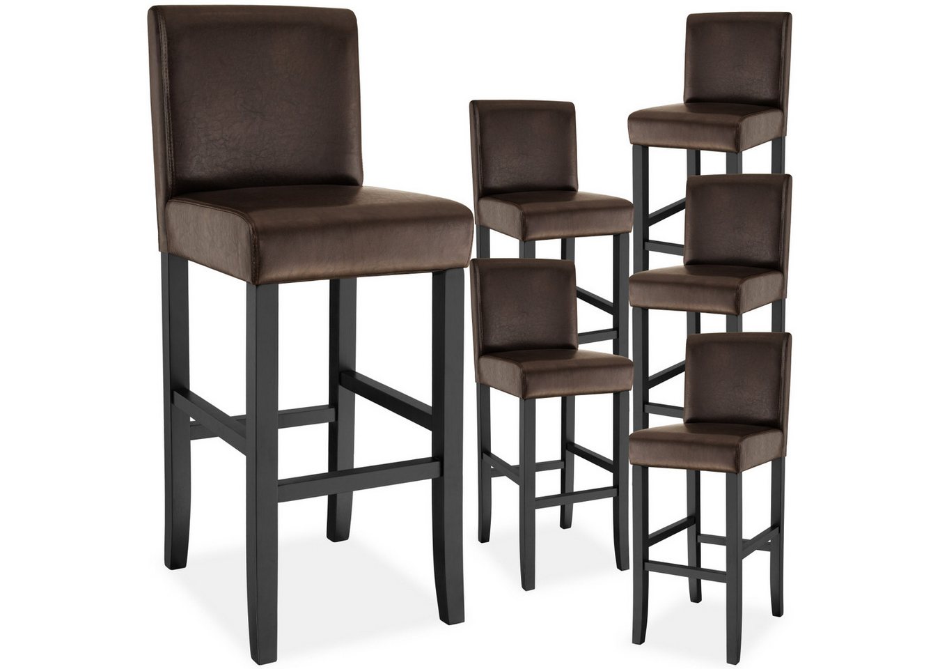 tectake Barhocker, gepolstert mit Rückenlehne tectake Barhocker, gepolstert mit Rückenlehne von tectake