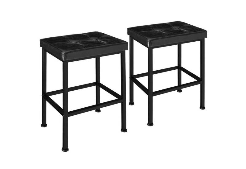 tectake Barhocker 2er Set Barhocker, gepolstert von tectake