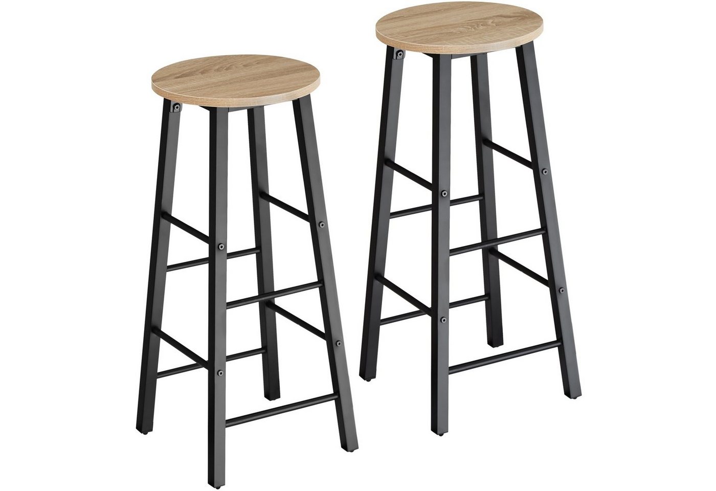tectake Barhocker 2er Set Barhocker, Industrial Style tectake Barhocker 2er Set Barhocker, Industrial Style von tectake
