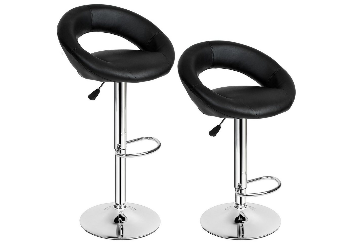 tectake Barhocker 2er Set Barhocker, gepolstert mit Rückenlehne tectake Barhocker 2er Set Barhocker, gepolstert mit Rückenlehne von tectake