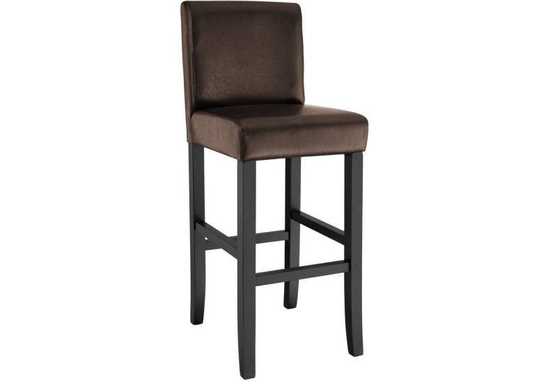 tectake Barhocker, gepolstert mit Rückenlehne von tectake