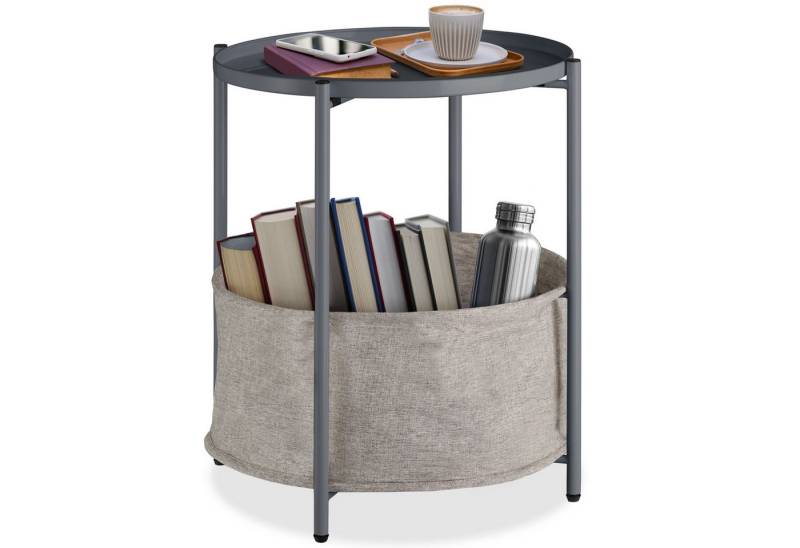 tectake Beistelltisch Couchtisch Canterbury 45,5x45,5x53cm, Stahl und Polyester tectake Beistelltisch Couchtisch Canterbury 45,5x45,5x53cm, Stahl und Polyester von tectake