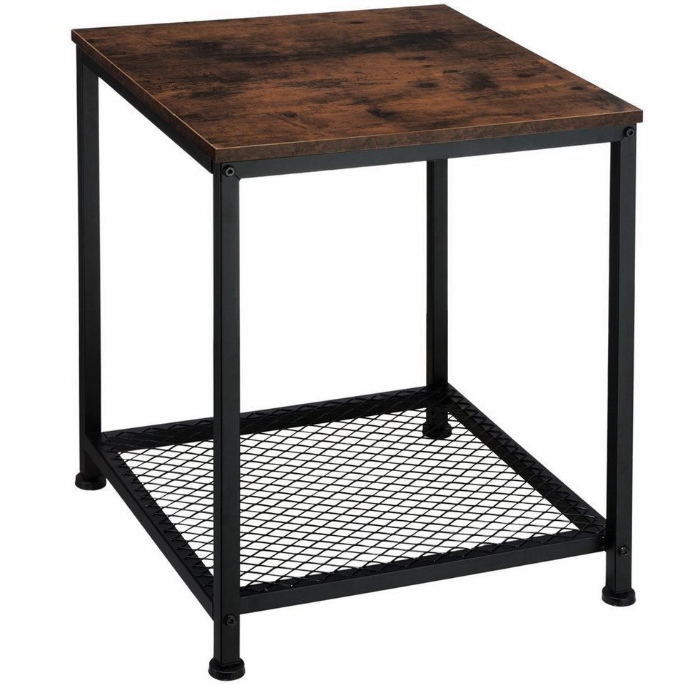 tectake Beistelltisch Derby (1-St., 1 tlg), Ablage aus MDF-Platte mit schöner Maserung von tectake