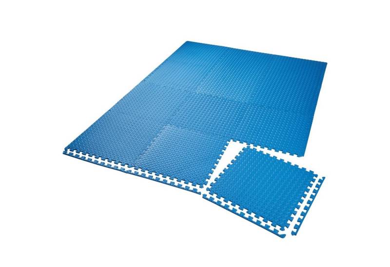 tectake Bodenschutzmatte Schutzmattenset, 12er Set mit 24 Randstücken, 12-teilig mit 24 Randstücken von tectake