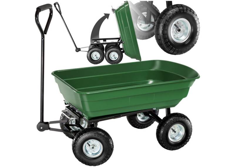 tectake Bollerwagen (1-tlg), mit Kippfunktion von tectake